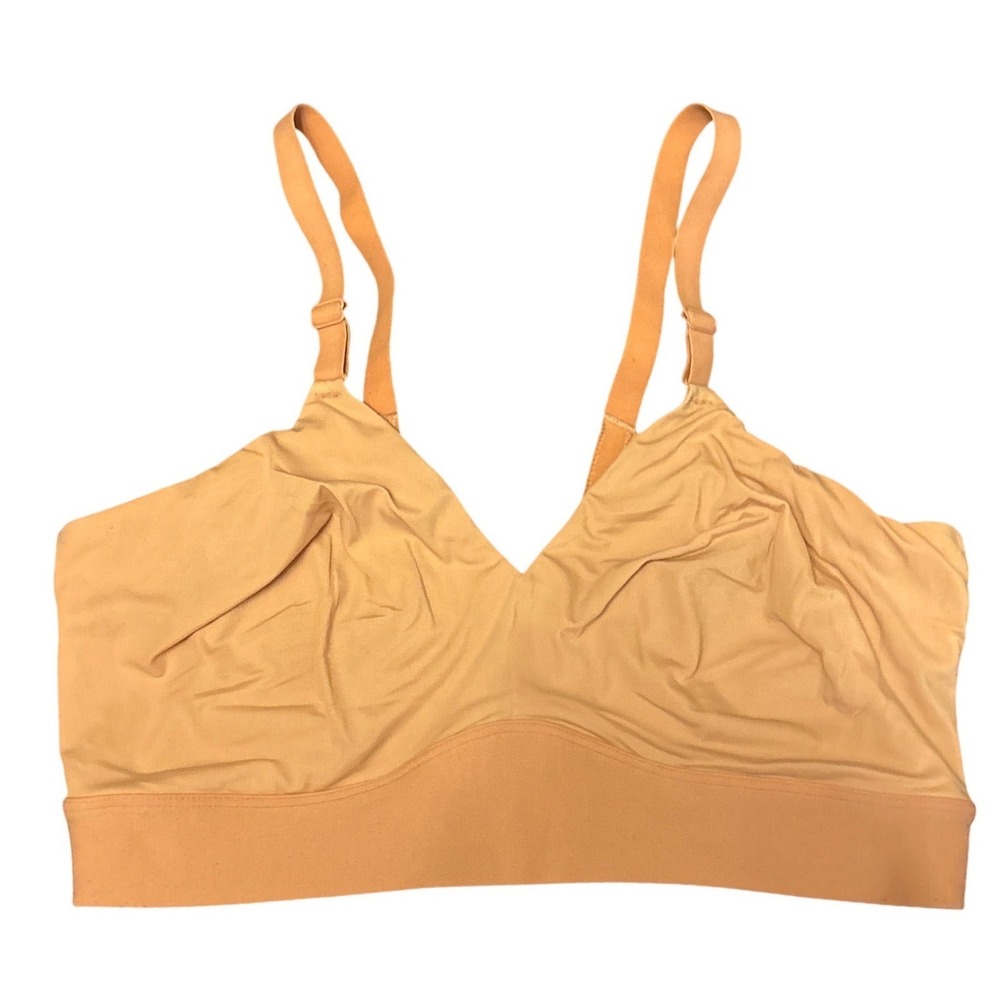 Harper Wilde Women's Mauve Wireless Comfort Bra Bralette, 2X Large